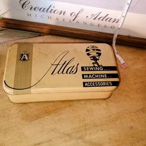 Atlas Sewing Machine Accessories Tin